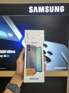 SAMSUNG GALAXY A06 6/128GB - GARANSI RESMI - FREE TRAVEL ADAPTER