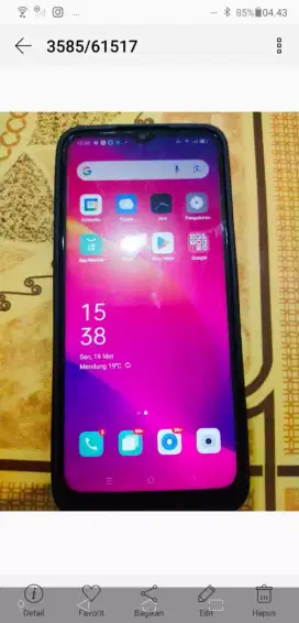 Jual Hp seken Oppo A5 4/128