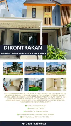 Kontrakan semi eksklusif Bogor