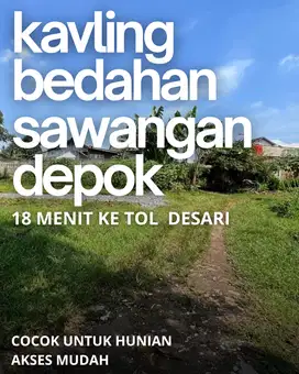 Tanah Kavling Anti Ribet: SHM + Pinggir Jalan – Bedahan, Depok