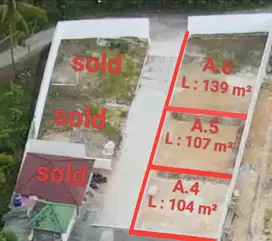 Dijual Tanah Kavling Cluster Perumahan 30 Menit Malioboro Luas 104-200