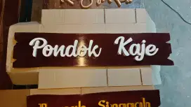 PAPAN NAMA TULISAN KAYU