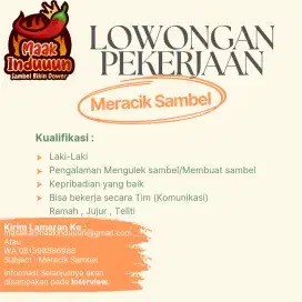 Meracik sambell