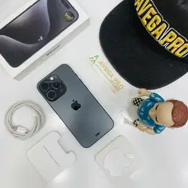 Second iphone 15 promax 256 gb space black titanium garansi resmi