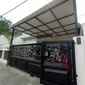 Kanopi atap alderon rangka besi holloh galpanis