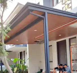 Kanopi atap alderon+pelapon PVC