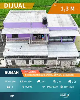f027 Rumah Siap Huni di Perumahan RSU Singosari Malang