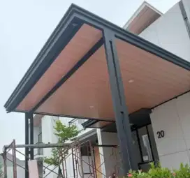 Kanopi atap alderon+pelapon PVC