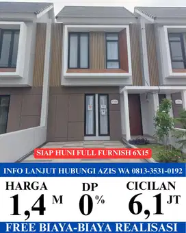 Rumah siap huni full furnish lokasi puri safira menganti gresik