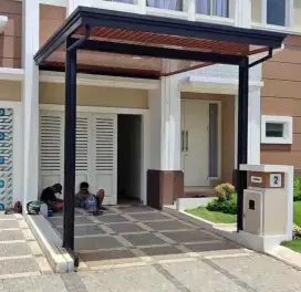 Kanopi atap alderon+pelapon PVC