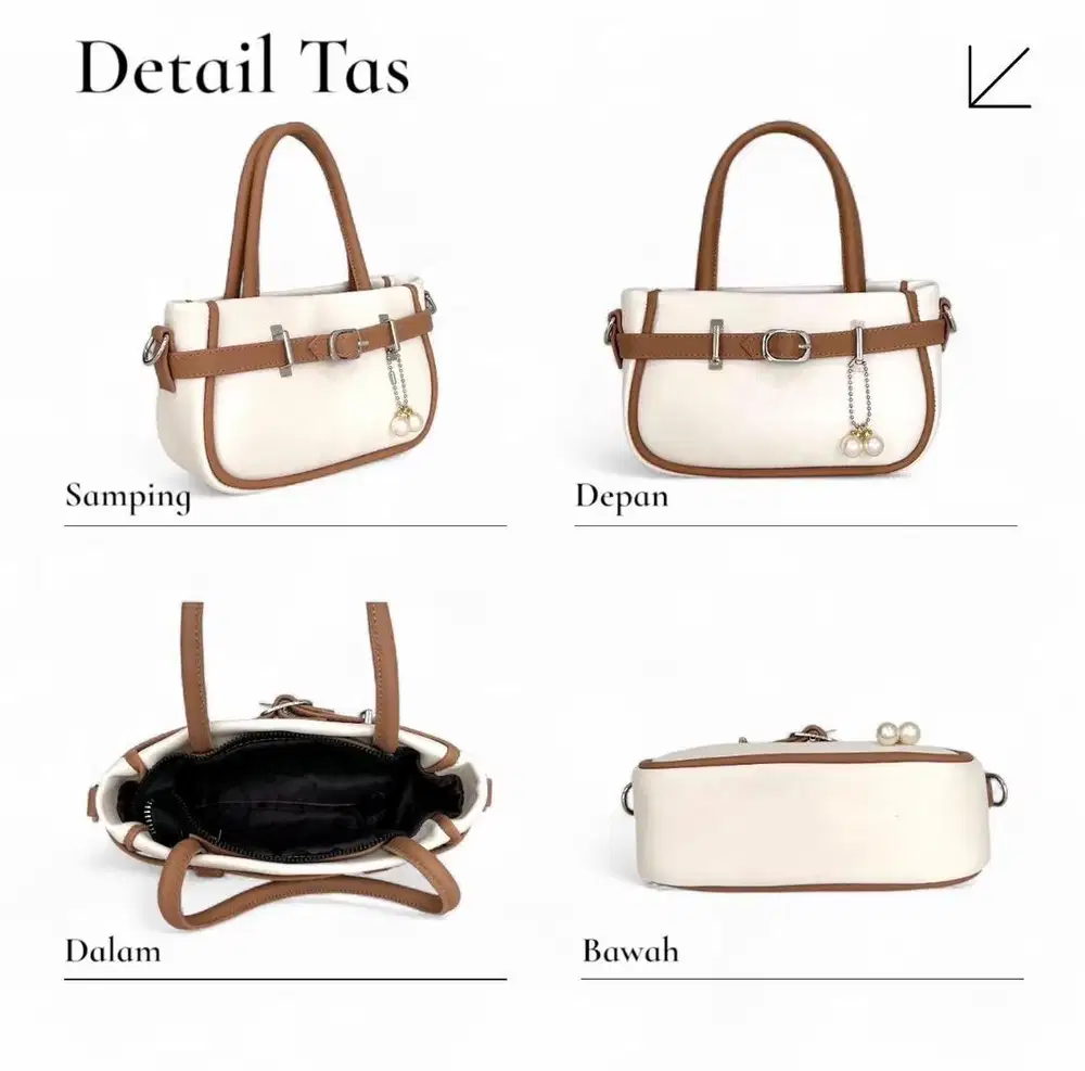 Hand Bag Muat Hp Tas Wanita Vynna Level Terbaru Bahan Kulit Sintetis