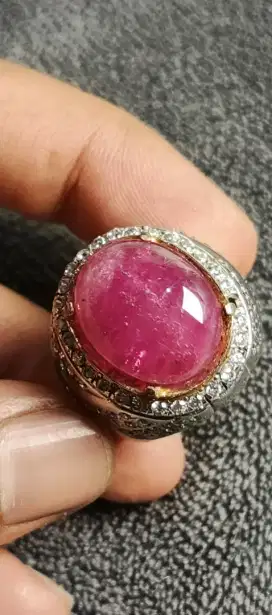 natural ruby bold tanza hc ring perak