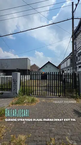 Gudang Dijual Murah dekat Exit tol di Balearjosari Blimbing Malang