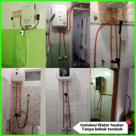 Jasa spesialis instalasi pasang water heater service saluran air panas