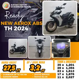 BISA CASH KREDIT YAMAHA NEW AEROX S ABS TH 2024 UNIT MULUS BERGARANSI