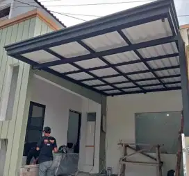 Kanopi atap alderon pelapon PVC dll