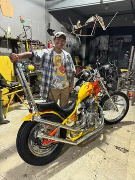 Suzuki gsx thunder 250 twinport chopper bobber british