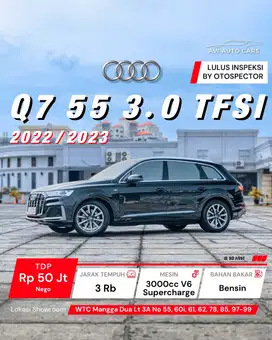 [KM 5 RB] LIKE NEW Audi Q7 55 TFSI 3.0 Quattro 2023 NIK 2022