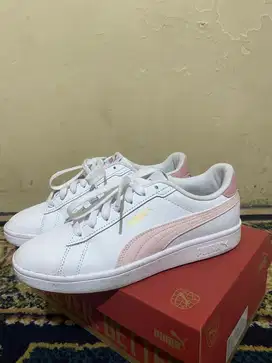 Puma Smash 3.0 L White - Frosty Pink - Gold