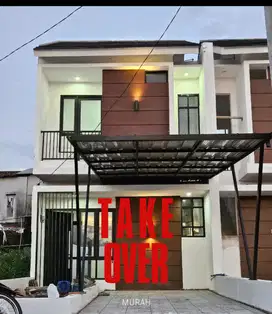 Rumah dua lantai, take over murah.BU