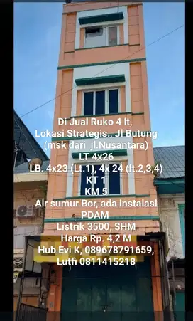 Di Jual Ruko D Lokasi Strategis Jl Butung
