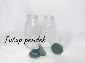 Botol kaca ut ASIP 100 ml : dengan tutup pendek