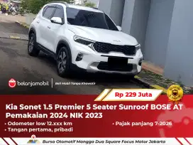 [ LOW KM ] Kia Sonet 1.5 Premier 5Seater Sunroof BOSE AT 2023/2024