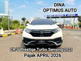 Honda CR-V Prestige Turbo Sensing 2021 AT, Pajak Panjang, Km Low
