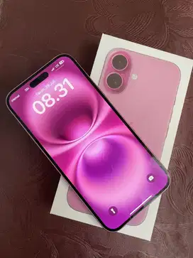 Iphone 16 PLUS PINK 128gb inter lengkap
