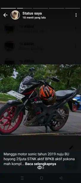 Jual motor bekas