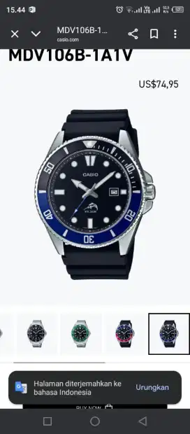 Casio Marlin Duro Mdv-106