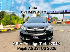 Honda CR-V Prestige Turbo 2019 AT 1.5, Low Km, Pajak Panjang
