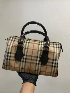 Tas wanita burberry speddy boston original mewah harga net