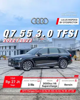 [KM 5 RB] LIKE NEW Audi Q7 55 TFSI 3.0 Quattro 2023 NIK 2022