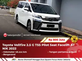 [ PILOT SEAT ] Toyota Vellfire 2.5 G TSS Facelift AT White 2022 2023