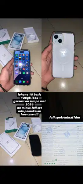 Iphone 15 basic 128gb ibox