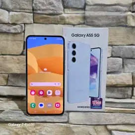 Samsung Galaxy A55 5G 8/256 Ice Blue Fulset segel mulus 95%