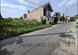 Dijual Tanah area kampus UMS jalan Rajawali