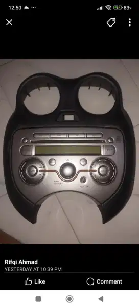 Headunit single disc original nissan march