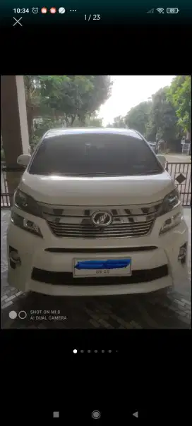 Dijual vellfire 2012 ZG PS