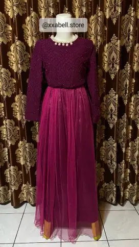 preloved like new baju terusan/jubah/gaun/dress cewek