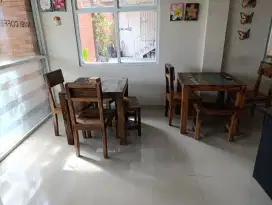 Meja Kursi dari kayu Kapal