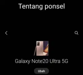Dijual hp Samsung Galaxy Note 20 Ultra 5 G