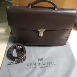 Tas Kerja Kulit Merk Braun Buffel