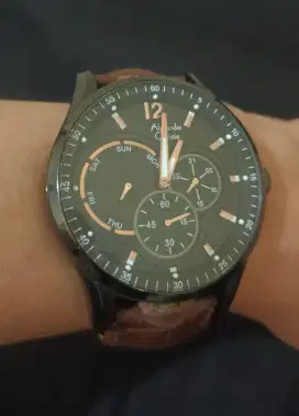 Jam Tangan Pria Alexandre Christie AC 6206MF Leather Strap