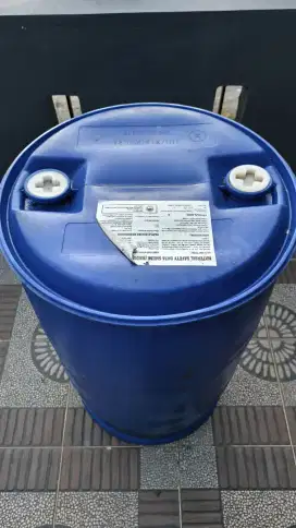 Drum Plastik Biru 200Liter , Terawat Dilengkapi Tutup Ring, Siap Pakai