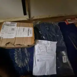Jaket denim ripcul blue size M