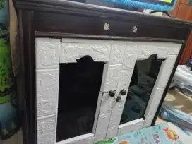 Jual lemari TV kayu