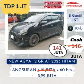 Promo TDP 1 Juta New Agya 1.2 GR AT 2023 Hitam