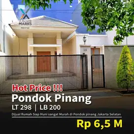 GOOD DEAL ALERT  RUMAH SIAP HUNI DEKAT PONDOK INDAH CUMA 6,5 M.  Dijua